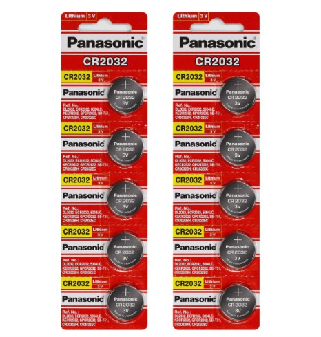 Литиевые дисковые батарейки на брелки Panasonic CR2032 3V