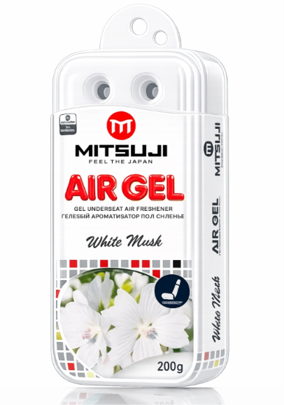 Ароматизатор гелевый под сиденье, с ароматом White Musk